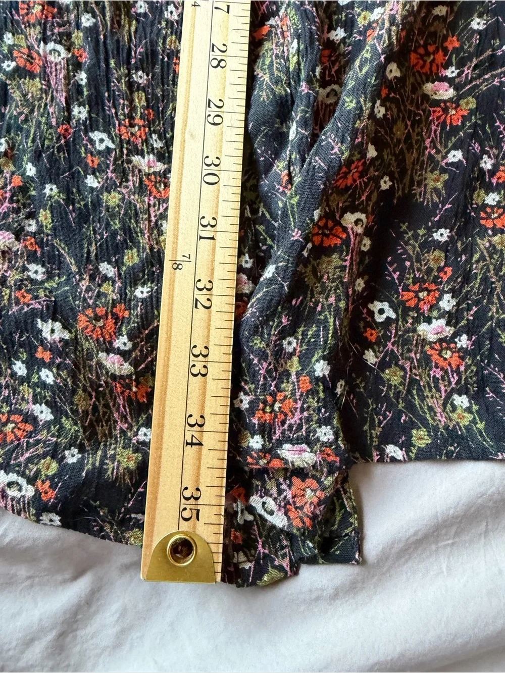 Ulla Popken Womens Floral Dress Size 16/18 Black Fall Boho Whimsigoth Dark Fairy